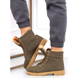 Dámské zateplené holínky Polle Green Black zelená 1 Dámské zateplené holínky Polle Green Black zelená 1