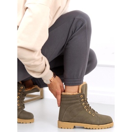 Dámské zateplené holínky Polle Green Black zelená 2 Dámské zateplené holínky Polle Green Black zelená 2