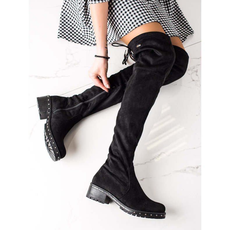 Lucky Shoes Boty S Dekorativní Platformou černý 1