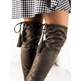 Lucky Shoes Pohodlné zelené mušketýry zelená 1