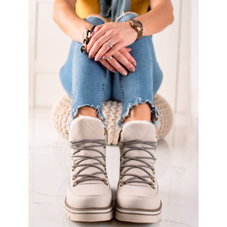 Goodin Pohodlné Casual Trappers béžový 2