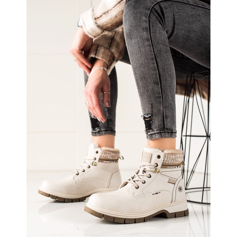 Goodin Pohodlné sportovní trapery béžový 2