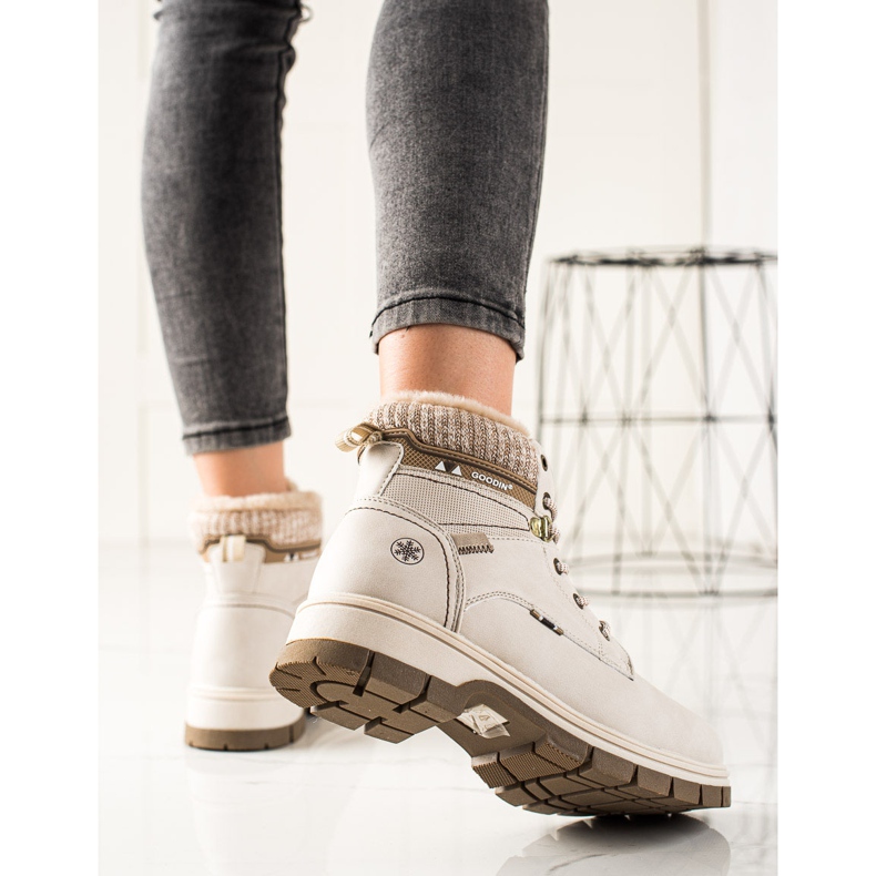 Goodin Pohodlné sportovní trapery béžový 1