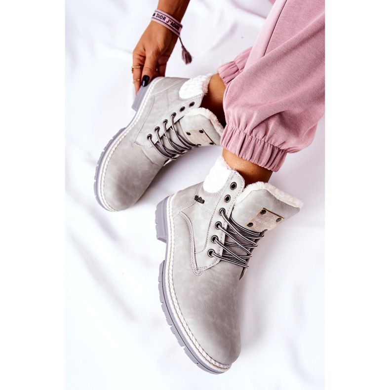 PH1 Vyhřívané kožené lapače Světle šedé Laralis šedá 1