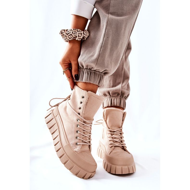 PH1 Teplé Tenisky Na Platformě Béžová Marlow béžový 2