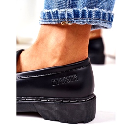 Kožené mokasíny Big Star II274100 Black černá 5