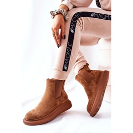 PS1 Suede Booties Jodhpur boty na platformě Beige Marissa hnědý 2
