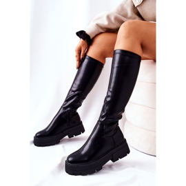 FJ1 Černé vysoké boty Hemera černý 1