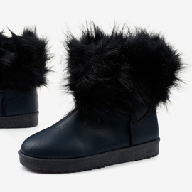 Modré zateplené boty Loneflar námořnická modrá modrý 1