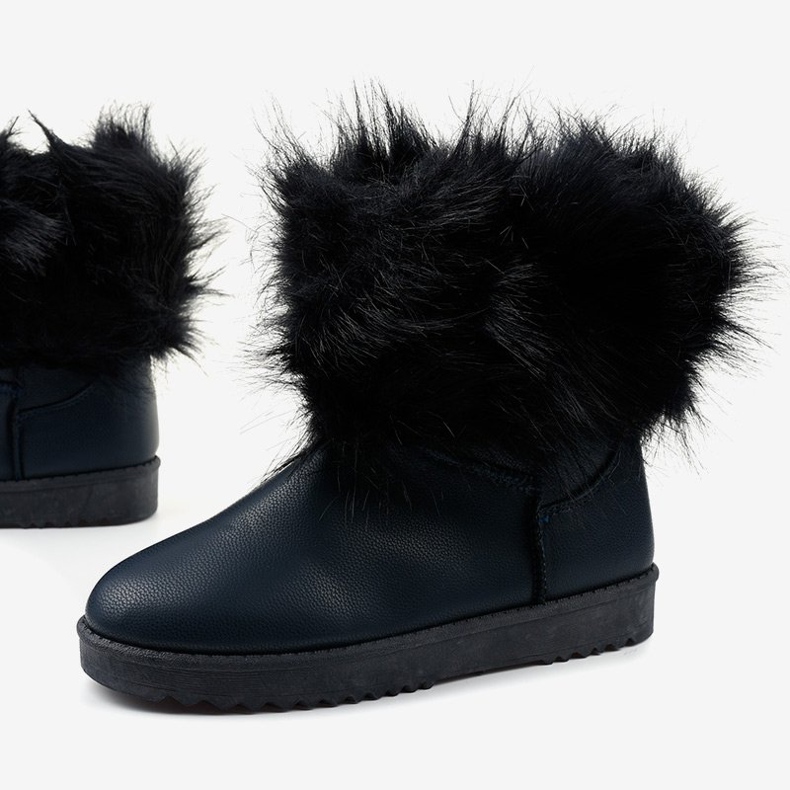 Modré zateplené boty Loneflar námořnická modrá modrý 1