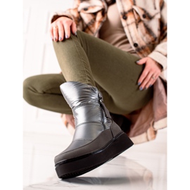 Weide Pohodlné teplé sněhule černá 1