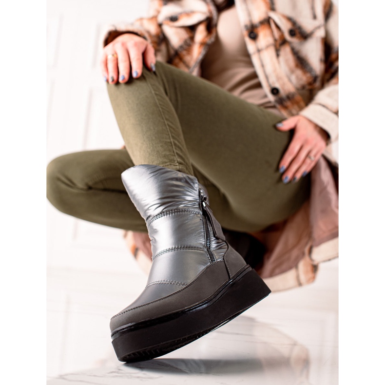 Weide Pohodlné teplé sněhule černý 1