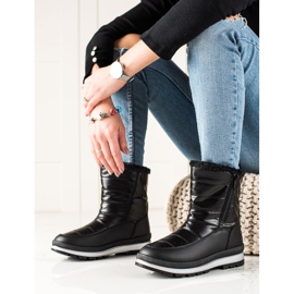 TRENDI Klasické Sněhule Na Zip černá 1