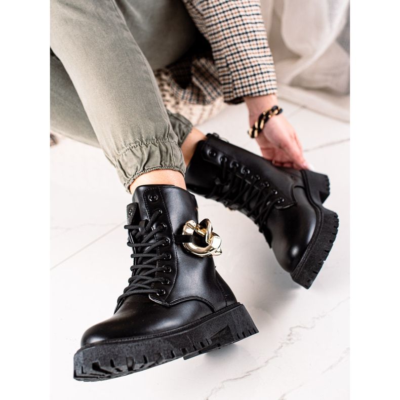 Groto Gogo černé Trappery S Ornamentem černá 1