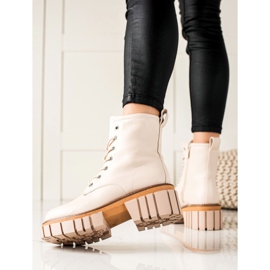 Seastar Boty Trappers Na Platformě béžový 1