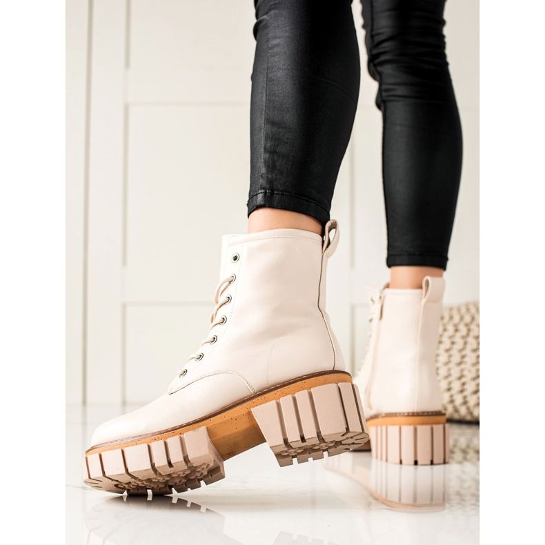 Seastar Boty Trappers Na Platformě béžový 1