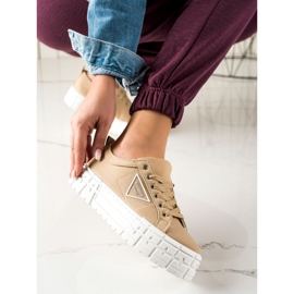 Goodin Hnědé módní boty béžový 1