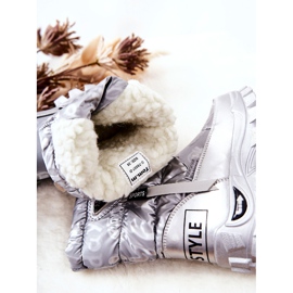 PJ2 Dětské teplé sněhule na stříbrný zip Cleome 1