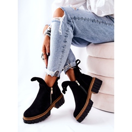 PA2 Černé Teplé Boty Cadence Se Střihem Na Zip černá 1