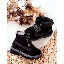 Dětské boty Trappers Black Milos černý 2