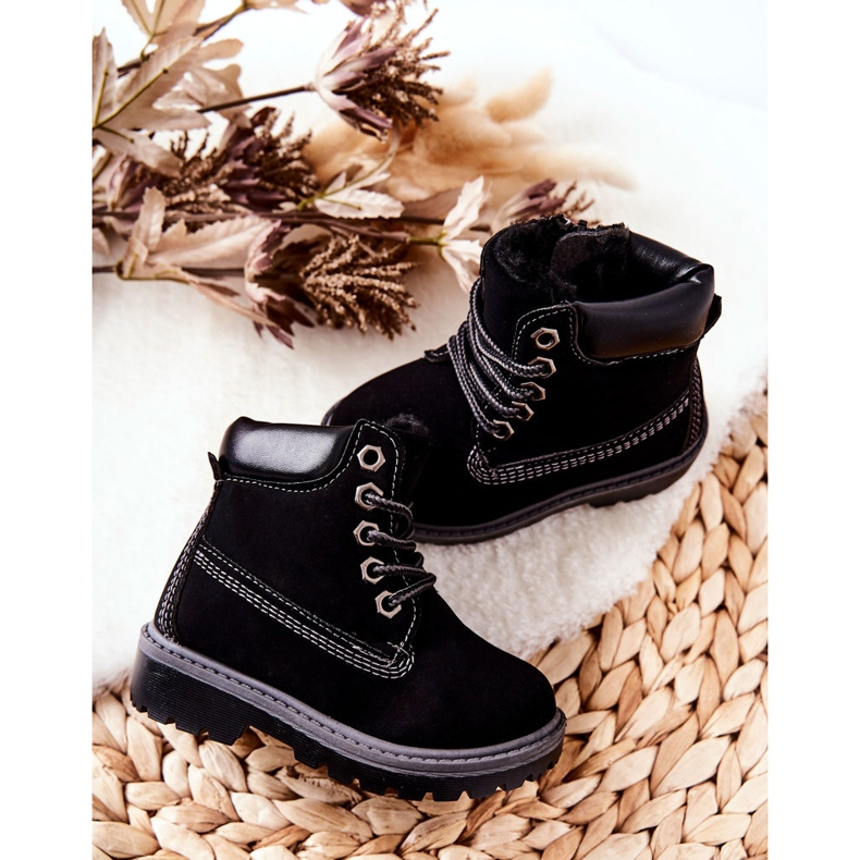 Dětské boty Trappers Black Milos černý 2