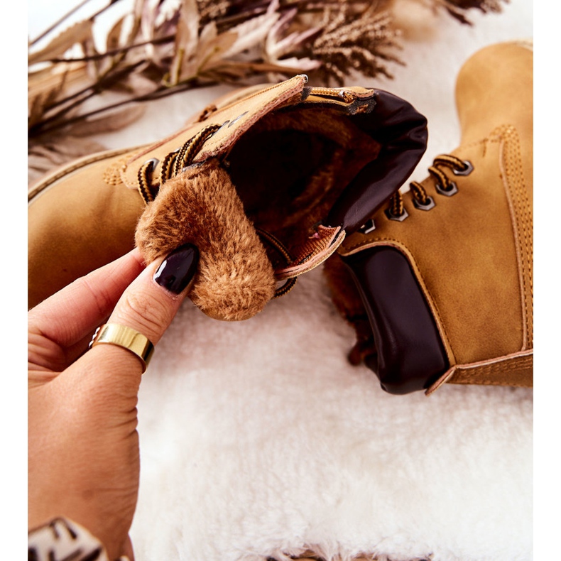 Dětské Trappery Boty Camel Milos hnědý 1