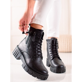 Goodin Módní trapery s ozdobnými zipy černý 1