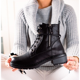 Goodin Pohodlné kozačky černý 1