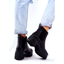 PG1 Černé Boty Comonis Jodhpur s tryskami černý 2