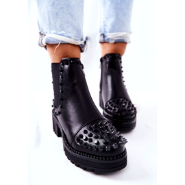 PG1 Černé Boty Comonis Jodhpur s tryskami černý 3