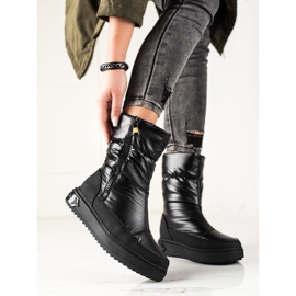 Weide Stylové černé sněhule černá 1 Weide Stylové černé sněhule černá 1