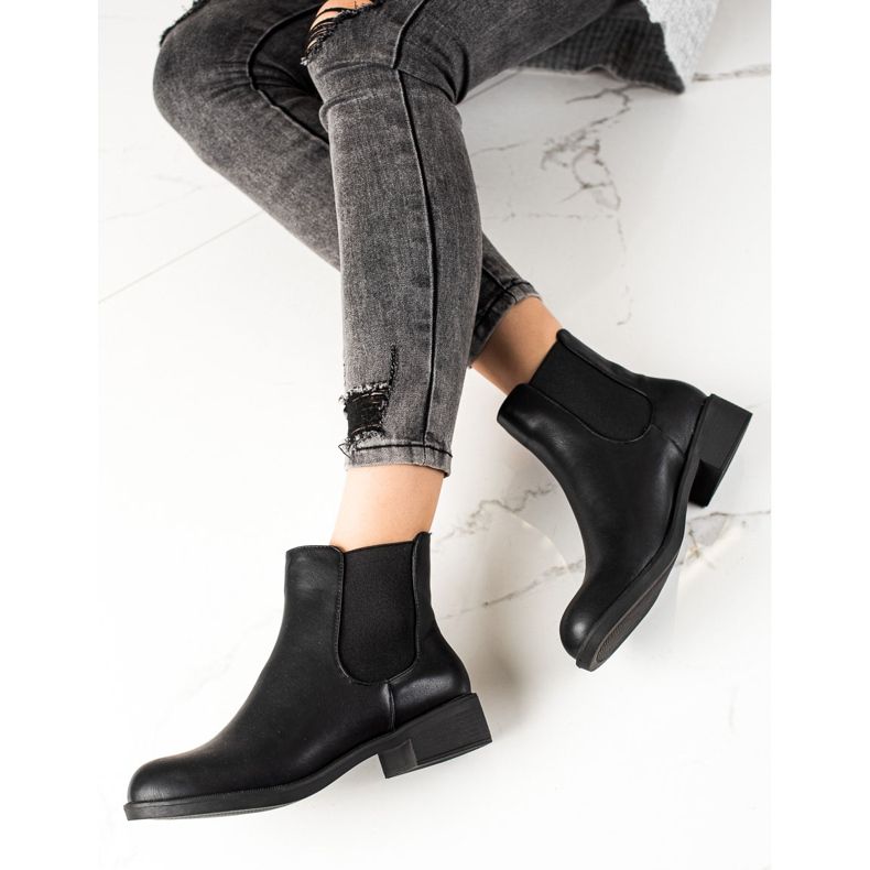 TRENDI Klasické boty Chelsea černá 1