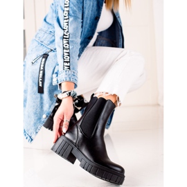 Seastar Černé Boty Na Platformě černý 2