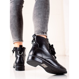 Evento Boty s ozdobnou vazbou černá 1