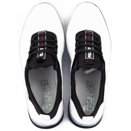 Polbut Pánská kožená obuv pro volný čas K24 bílá bílý 4