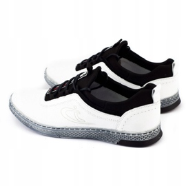 Polbut Pánská kožená obuv pro volný čas K24 bílá bílý 5