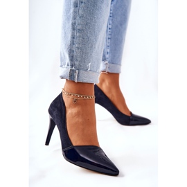 Kůže Monnari 0170-020 podpatky černé černá 1