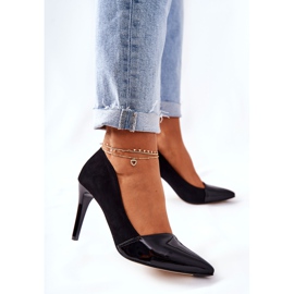 Kůže Monnari 0170-020 podpatky černé černá 2