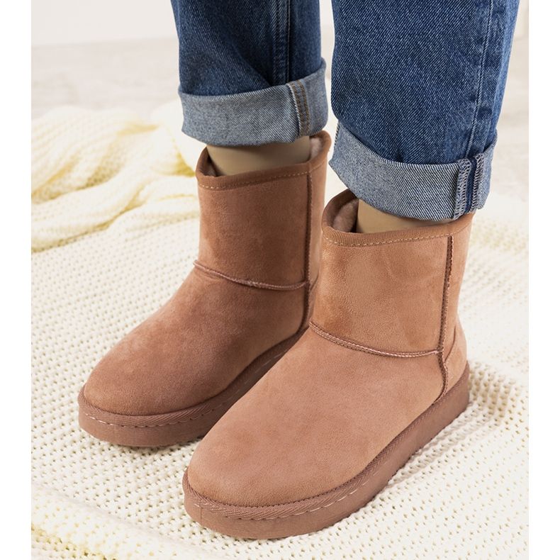 Růžové kožešinové sněhule Lucilla růžový 1