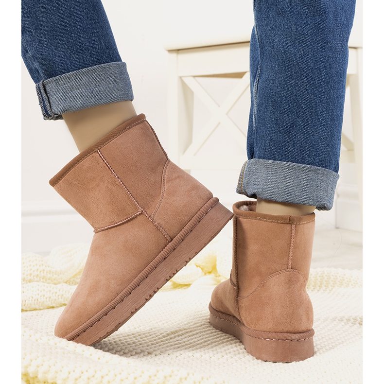 Růžové kožešinové sněhule Lucilla růžový 2