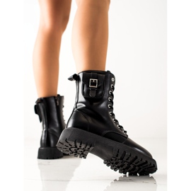 Groto Gogo Stylové Trappery S Kapsou černá 1