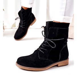 PS1 Černá Violetta černé boty s dvojitým svrškem 1