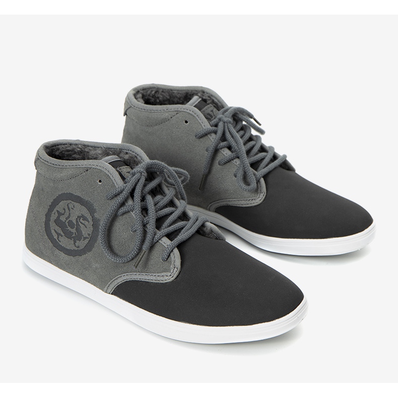 Šedé sportovní boty pro pánské tenisky Raoul šedá 1