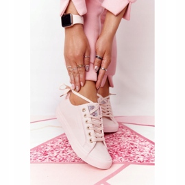 Big Star Dámské ekologické kožené tenisky Cross Jeans HH2R4004C růžové růžový 2