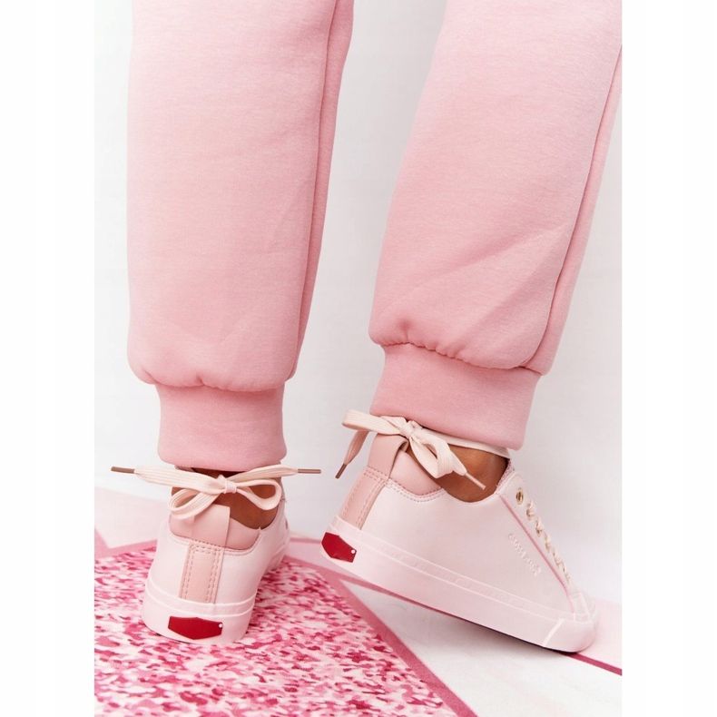 Big Star Dámské ekologické kožené tenisky Cross Jeans HH2R4004C růžové růžový 4