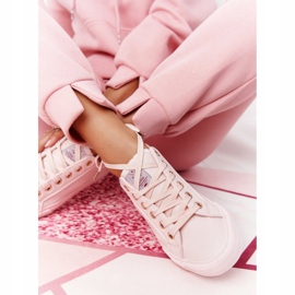 Big Star Dámské ekologické kožené tenisky Cross Jeans HH2R4004C růžové růžový 5