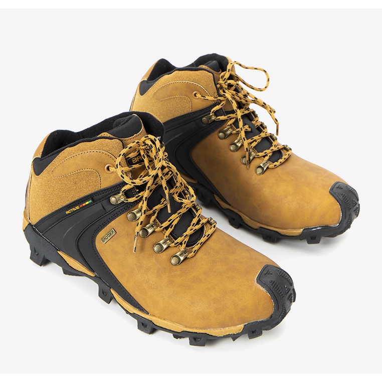 Pánské zateplené velbloudí sportovní boty Barry žlutá 1