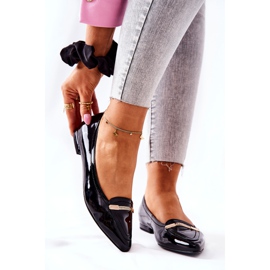 Baleríny Monnari z lakované kůže 0160-020 Černá 1