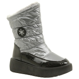 Dámské sněhové boty sněhové vločky Filippo DBT3404 Black and Silver černý 1
