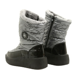 Dámské sněhové boty sněhové vločky Filippo DBT3404 Black and Silver černý 3
